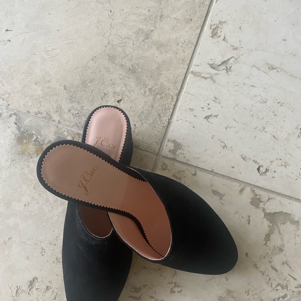 Jcrew suede mule pump shoes